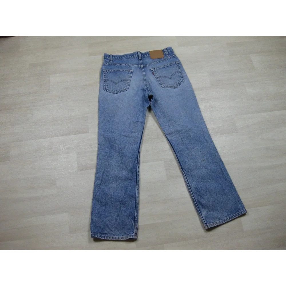 Vintage Y2K Levis 517 Cowboy Cut Jeans Mens (33x30) Distressed Saddleman Bootcut - Picture 11 of 14